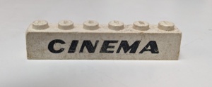 3009px8-1G Steen 1x6 CINEMA wit gebruikt *5V06-05
