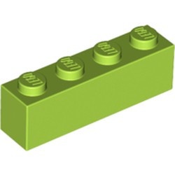 3010-34G Steen 1x4 lime gebruikt *1A021