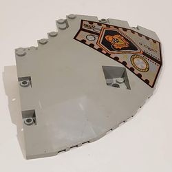 30116pb02-9G Paneel 14x14x2 1/3 schotel-top met UFO patroon RECHTS lichtgrijs (klassiek) gebruikt *
