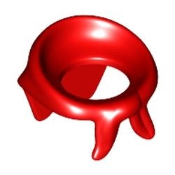 30133-5 Bandana (halsdoek) rood NIEUW *0L0000