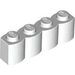 30137-1G Steen 1x4 gewelfd wit gebruikt *1R005