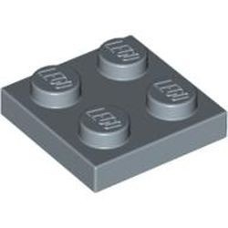 3022-55 Platte plaat 2x2 blauw, zandkleurig NIEUW *1B199