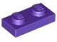 3023-89G Platte plaat 1x2 paars, donker gebruikt *1B369