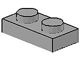3023-9GB BULK AANBIEDING: 50x Platte plaat 1x2 lichtgrijs (klassiek) gebruikt *1B368 - Img 2