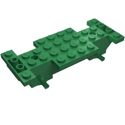 30235-6G Bodemplaat 2x10x1 1/3 groen gebruikt *R3