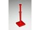 30256-5G Pilaar 2x2x5 met paal en tegelbasis rood gebruikt *0D0000 - Img 2