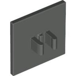 30258-10G Verkeersbord- vierkant, met clip donker, grijs (klassiek) gebruikt *1E009