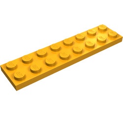 3034-31 Platte plaat 2x8 oranje, midden NIEUW *5K0000