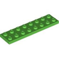 3034-36G Platte plaat 2x8 groen, helder gebruikt *1A034
