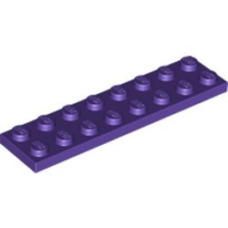 3034-89 Platte plaat 2x8 paars, donker NIEUW *5K0000