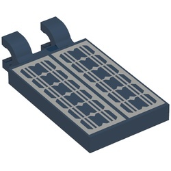 30350bpb105-63 Tegel 2x3 met twee clips zonnepanelen patroon blauw, donker NIEUW *0D0000
