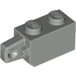 30364-9 Scharniersteen 1x2 vinger korte zijkant VERTICAAL lichtgrijs (klassiek) NIEUW *1L0000