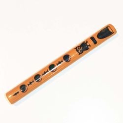 30374px1-68G Fluit lengte 4 oranje, donker gebruikt *1E014