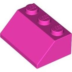 3038-47 Dakpan 45 graden 3x2 roze, donker NIEUW *1B151