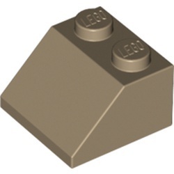 3039-69 Dakpan 45 graden 2x2 crème,donker NIEUW *1B134
