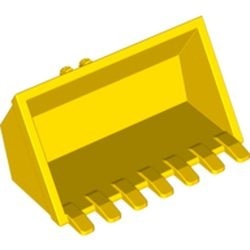 30394-3G Technic Graafschop 3x6 breed - 7 tanden verbinding 2 vingers geel gebruikt *1E007