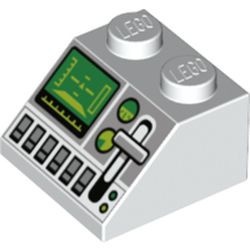 3039pb143-1 Dakpan bedrukt 45 2x2 Controle scherm wit NIEUW *0K000