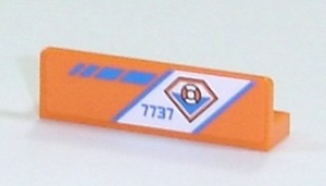 30413pb012R-4G Paneel 1x4 Kustwacht 7737 logo rechts oranje gebruikt *0D0000