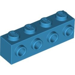 30414-153 Steen 1x4 met noppen één zijde blauw, donkerazuur NIEUW *5K0000