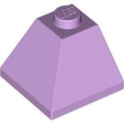 3045-154 Dakpan 45 graden 2x2 hoek buitenzijde lavender, licht NIEUW *1B213