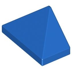 3048c-7G DakNOK 45 graden 2x1 driekantig Bodempin blauw gebruikt *1D034 - Img 1