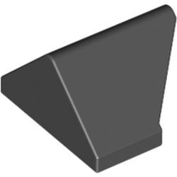 3049b-11 DakNOK 45 graden 2x1 afgeschuind ZONDER bodempin/houder zwart NIEUW *1L183