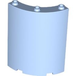 30562-105 Paneel 4x4x6 kwartrond blauw, lichthelder NIEUW *5D0000