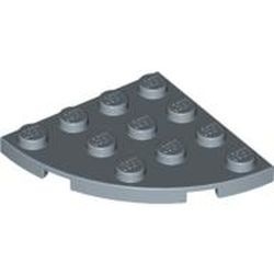 30565-55 Platte plaat 4x4 afgeronde hoek blauw, zandkleurig NIEUW *5G0000