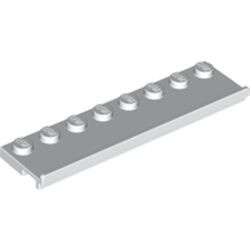 30586-1G Platte plaat 2x8 met deurrail (breed) wit gebruikt *6K3