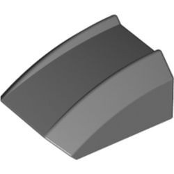30602-85 Dakpan rond 2x2 ribbeltjes (geen noppen bovenop) grijs, donker (blauwachtig) NIEUW *1B187