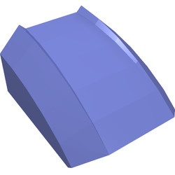 30602-97G Dakpan rond 2x2 ribbeltjes (geen noppen bovenop) blauwviolet gebruikt *1D028