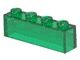 3066-20 Steen 1x4 zonder centrale versterking transparant groen NIEUW *1L1-14