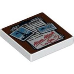 3068bpb0415-1G Tegel 2x2 Clipboard en foto's wit gebruikt *5T05-11