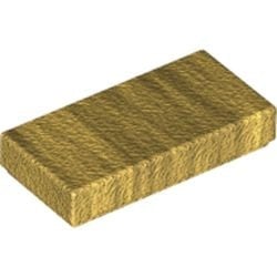 3069b-115 Tegel 1x2 goud, parel NIEUW *1B110