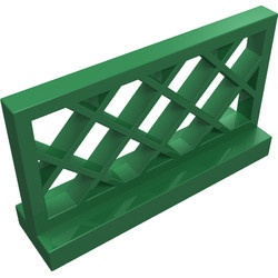3185-6G Hekwerk 1x4x2 klassiek ruitpatroon groen gebruikt *1C023
