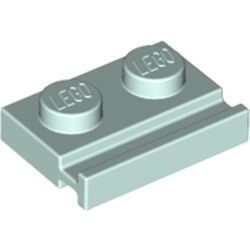 32028-152 Platte plaat 1x2 met deurrail aqua, licht NIEUW *1B316