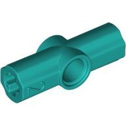 32034-39 Technic, Hoekverbinding recht 180 graden #2 turquoise, donker NIEUW *1A076