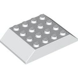 32083-1G Dakpan 45 graden dubbel 4x6 (oa treindak) wit gebruikt *1D015