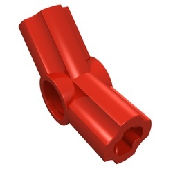 32192-5 Technic, Hoekverbinding gebogen 135 graden #4 rood NIEUW *1A078