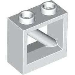 3224-1 Hekwerk 1x2x1 2/3 met diagonale balk wit NIEUW *0D000