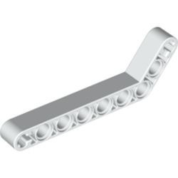 32271-1 Technic, Hefbalk 1x9 gebogen (7x3) dik wit NIEUW *1D000