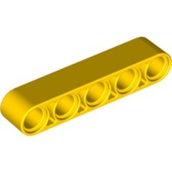 32316-3 Technic, Hefbalk 1x5 dik geel NIEUW *1DT00