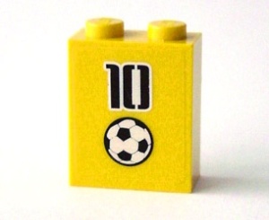 3245bpb12-3G Steen 1x2x2 Voetbal onder 10 geel gebruikt *2-4