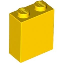 3245c-3 Steen 1x2x2 met nophouder binnen geel NIEUW *2-4