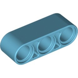 32523-156 Technic, Hefbalk 1x3 dik blauw, middenazuur NIEUW *1DT00