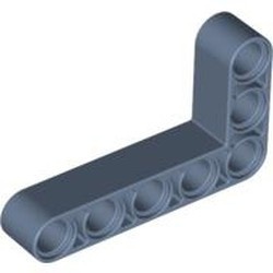 32526-78G Technic, Hefbalk 3x5 L-vorm dik blauw, metal gebruikt *1D000