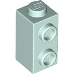 32952-152 Steen 1x2 HOOG met twee noppen zijde aqua, licht NIEUW *1B037