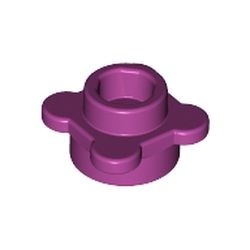 33291-71 Bloem- Platte plaat 1x1 bloem VIER blaadjes magenta NIEUW *5C076