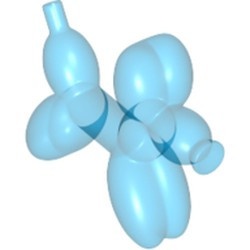 35692-14 Hond van ballonnen transparant donkerblauw NIEUW *0L0000