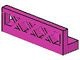 3633-47G Hekwerk 1x4x1 Ruitpatroon laag roze, donker gebruikt *1C024